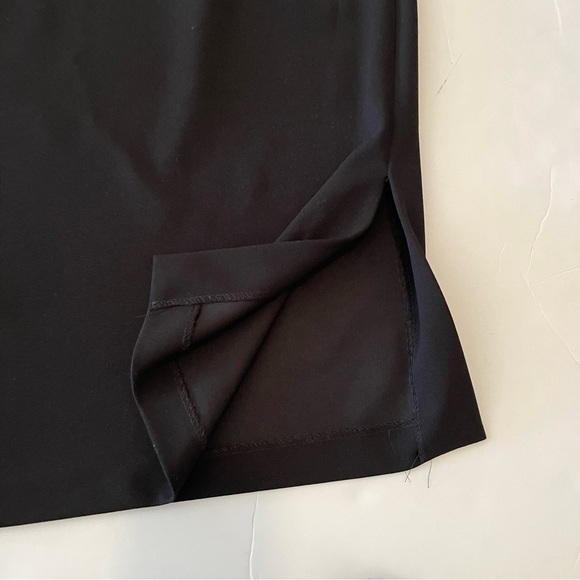 Calvin Klein One Shoulder Black Rhinestone Embellished Sheath Dress - Picture 6 of 9